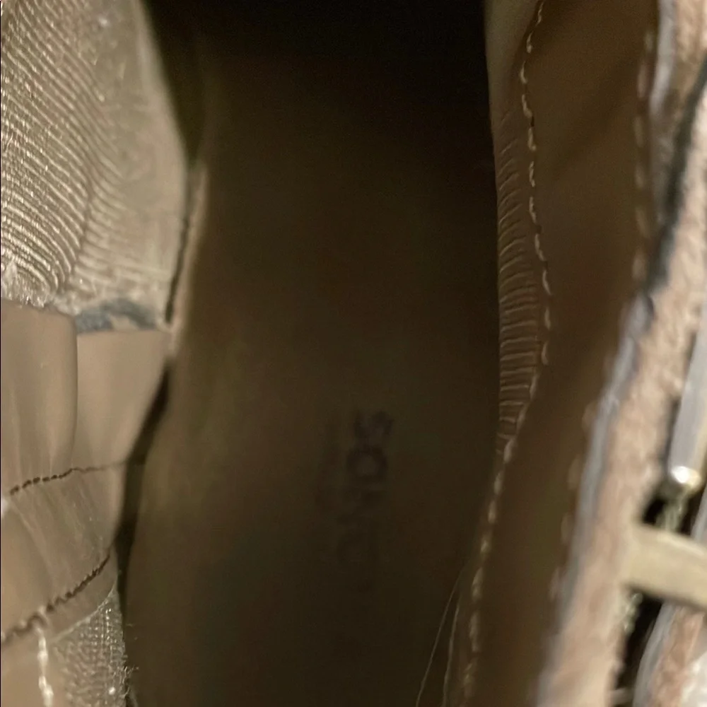 Sonoma Tan Ankle Booties with Decorative Buckle
